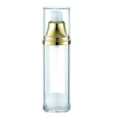 Botella cuadrada de acrílico Airless 30ml - Embalaje de Flor Violeta KBA-30